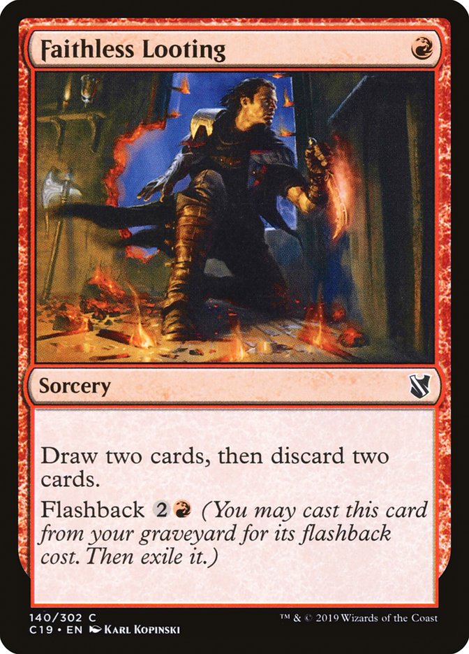 Faithless Looting [Commander 2019] | Devastation Store