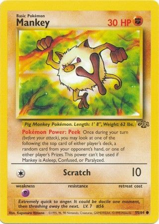 Mankey (55/64) [Jungle Unlimited] | Devastation Store