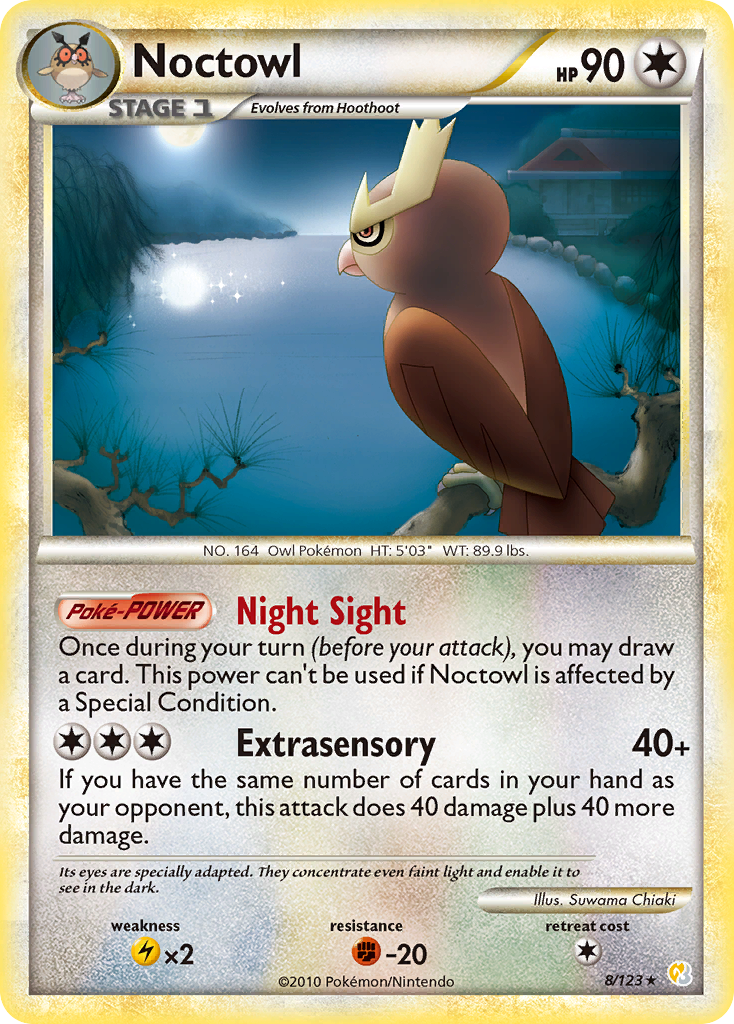 Noctowl (8/123) [HeartGold & SoulSilver: Base Set] | Devastation Store