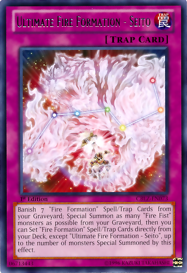 Ultimate Fire Formation - Seito [CBLZ-EN073] Rare | Devastation Store