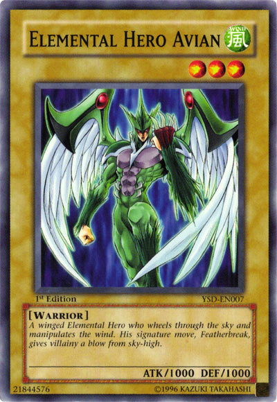 Elemental Hero Avian [YSD-EN007] Common | Devastation Store