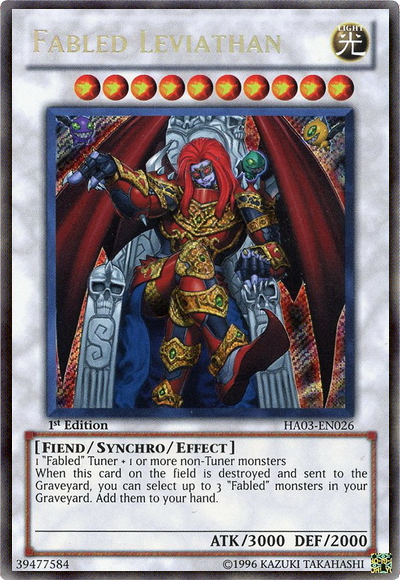 Fabled Leviathan [HA03-EN026] Secret Rare | Devastation Store