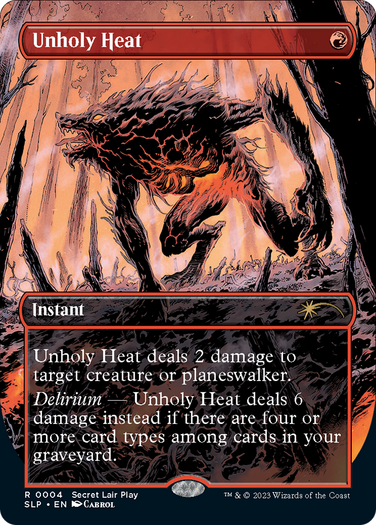 Unholy Heat (Borderless) [Secret Lair Showdown] | Devastation Store