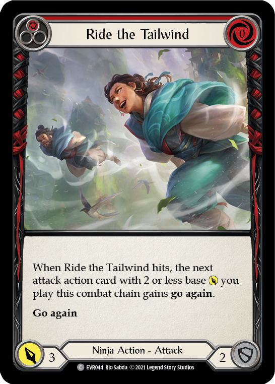 Ride the Tailwind (Red) [EVR044] (Everfest)  1st Edition Rainbow Foil | Devastation Store