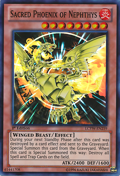 Sacred Phoenix of Nephthys [LCYW-EN259] Super Rare | Devastation Store