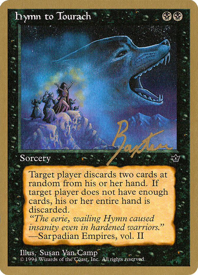 Hymn to Tourach (Wolf) (George Baxter) [Pro Tour Collector Set] | Devastation Store
