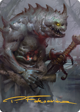 Gray Slaad Art Card (Gold-Stamped Signature) [Commander Legends: Battle for Baldur's Gate Art Series] | Devastation Store