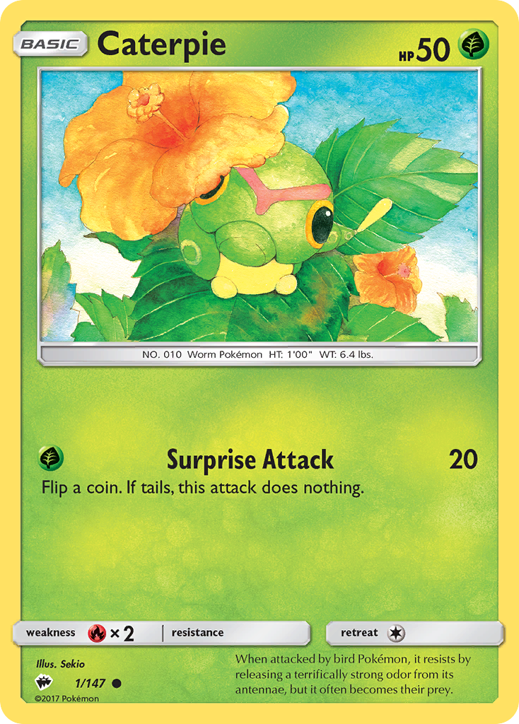 Caterpie (1/147) [Sun & Moon: Burning Shadows] | Devastation Store