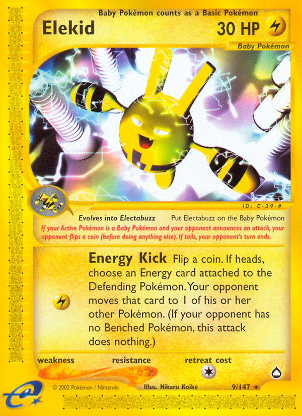 Elekid (9/147) [Aquapolis] | Devastation Store