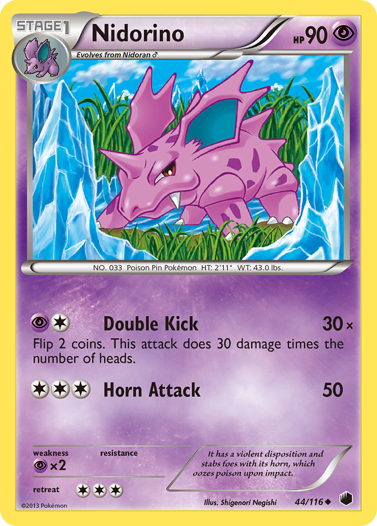 Nidorino (44/116) [Black & White: Plasma Freeze] | Devastation Store