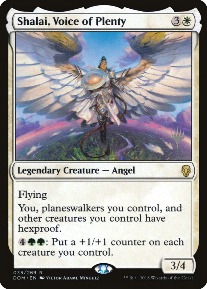 Shalai, Voice of Plenty (Promo Pack) [Dominaria Promos] | Devastation Store