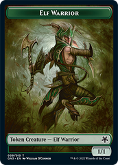 Bird Illusion // Elf Warrior Double-sided Token [Game Night: Free-for-All] | Devastation Store