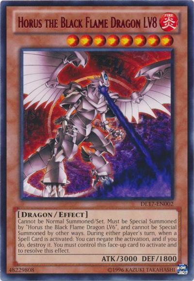 Horus the Black Flame Dragon LV8 (Red) [DL17-EN002] Rare | Devastation Store
