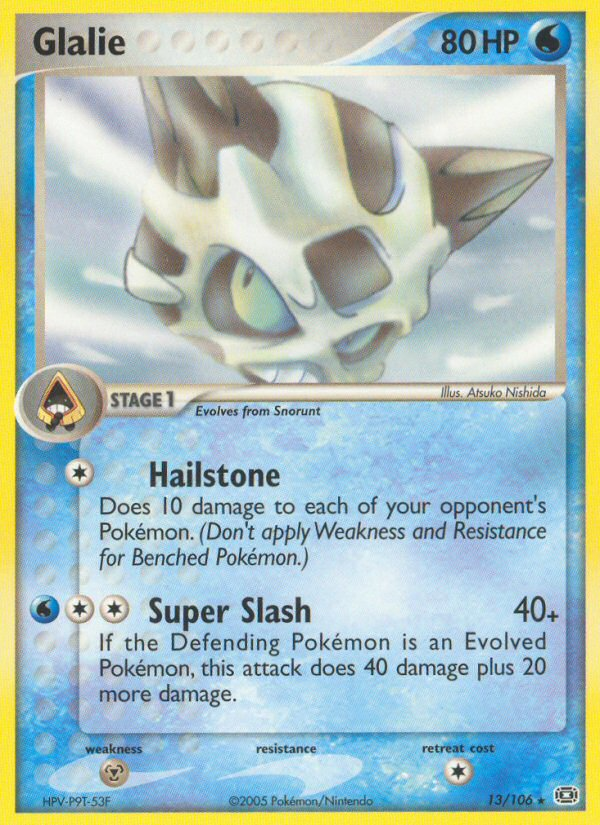 Glalie (13/106) [EX: Emerald] | Devastation Store