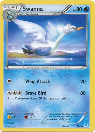 Swanna (18/30) [XY: Trainer Kit 3 - Suicune] | Devastation Store