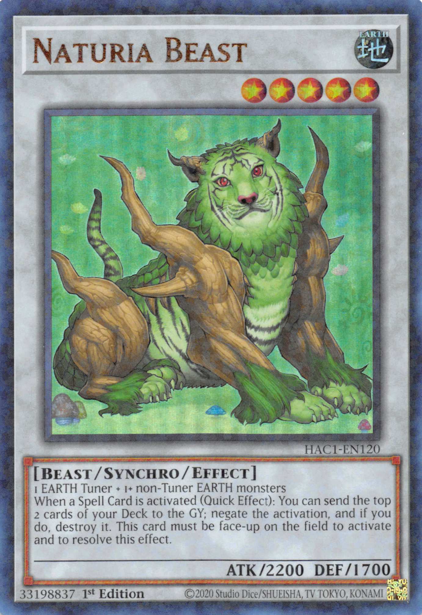 Naturia Beast (Duel Terminal) [HAC1-EN120] Parallel Rare | Devastation Store