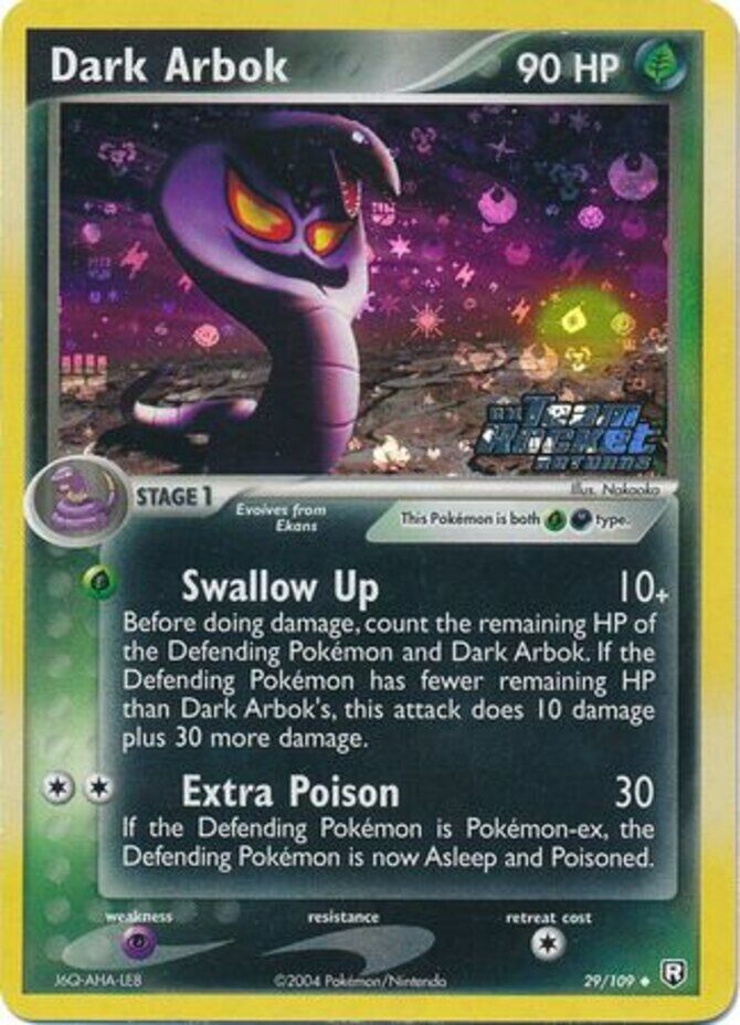 Dark Arbok (29/109) (Stamped) [EX: Team Rocket Returns] | Devastation Store