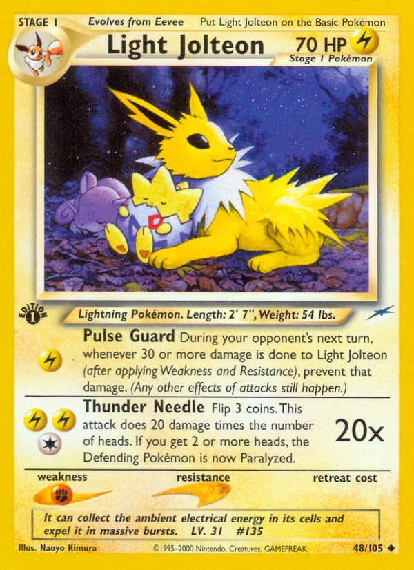 Light Jolteon (48/105) [Neo Destiny 1st Edition] | Devastation Store