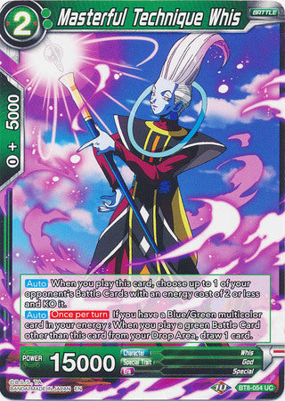 Masterful Technique Whis [BT8-054] | Devastation Store