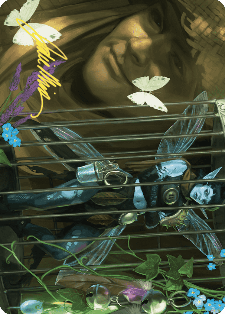 Cooped Up Art Card (Gold-Stamped Signature) [Wilds of Eldraine Art Series] | Devastation Store