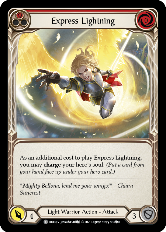 Express Lightning (Red) [BOL015] (Monarch Boltyn Blitz Deck) | Devastation Store