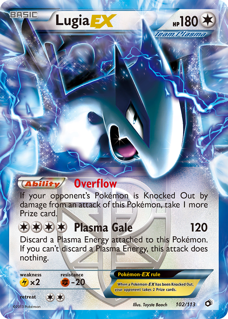Lugia EX (102/113) [Black & White: Legendary Treasures] | Devastation Store
