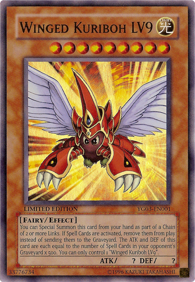 Winged Kuriboh LV9 [YG03-EN001] Ultra Rare | Devastation Store