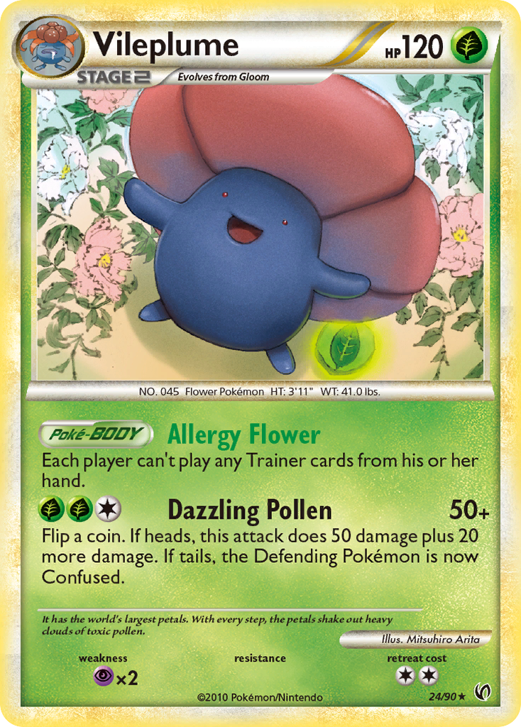 Vileplume (24/90) [HeartGold & SoulSilver: Undaunted] | Devastation Store