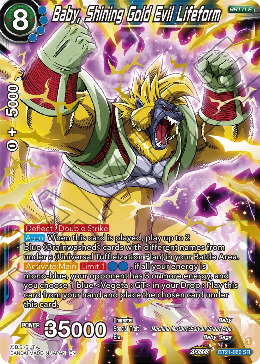 Baby, Shining Gold Evil Lifeform (BT21-060) [Wild Resurgence] | Devastation Store