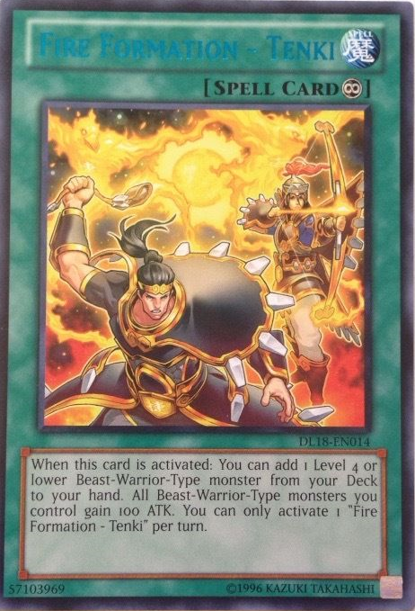 Fire Formation - Tenki (Blue) [DL18-EN014] Rare | Devastation Store