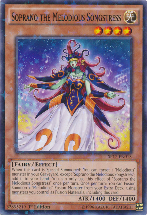 Soprano the Melodious Songstress [SP17-EN013] Starfoil Rare | Devastation Store