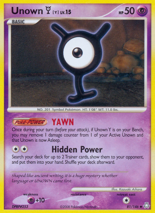 Unown Y (81/146) [Diamond & Pearl: Legends Awakened] | Devastation Store