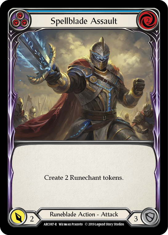 Spellblade Assault (Blue) [ARC087-R] 1st Edition Rainbow Foil - Devastation Store | Devastation Store