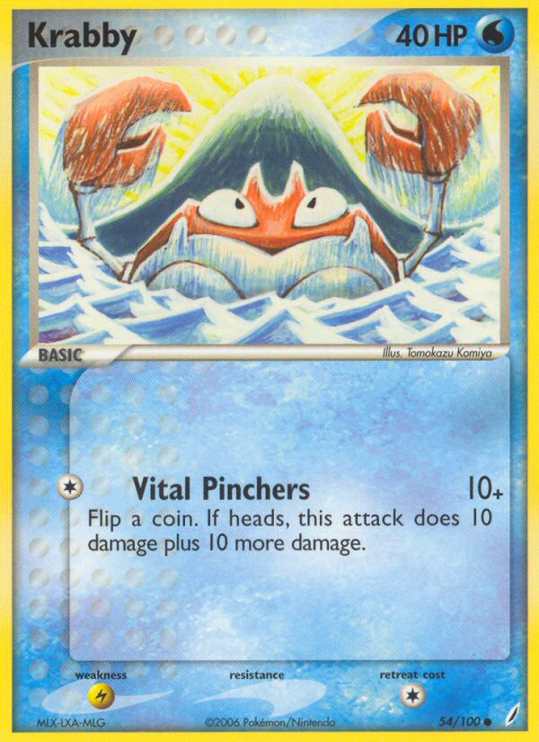 Krabby (54/100) [EX: Crystal Guardians] | Devastation Store