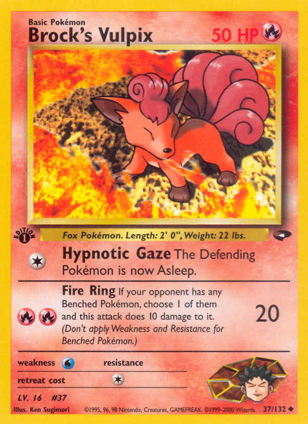 Brock's Vulpix (37/132) [Gym Challenge 1st Edition] | Devastation Store