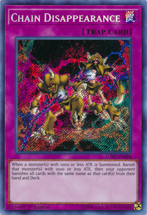 Chain Disappearance [LCKC-EN094] Secret Rare | Devastation Store