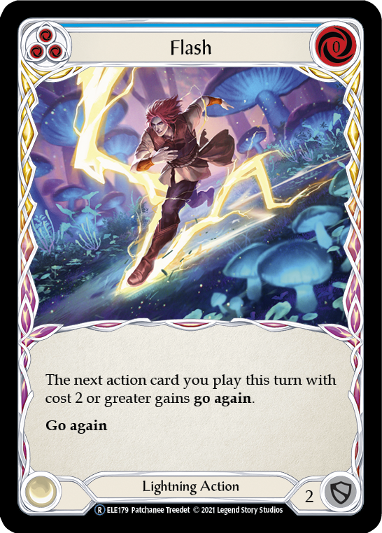 Flash (Blue) [U-ELE179] Unlimited Rainbow Foil | Devastation Store