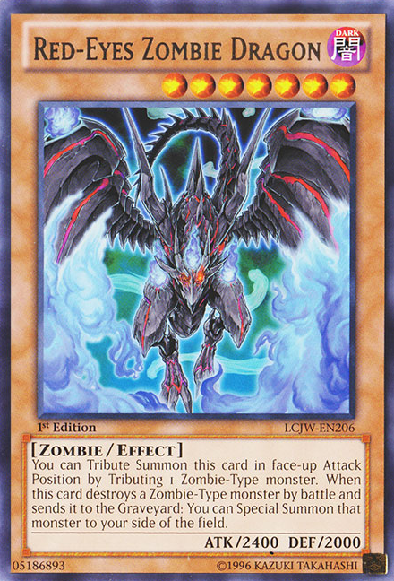 Red-Eyes Zombie Dragon [LCJW-EN206] Rare | Devastation Store