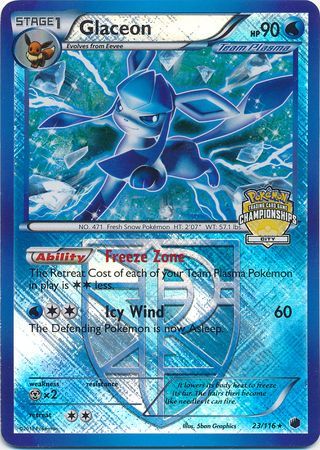 Glaceon (23/116) (City Championship Promo) [Black & White: Plasma Freeze] | Devastation Store