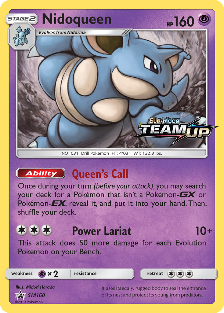 Nidoqueen (SM160) [Sun & Moon: Black Star Promos] | Devastation Store