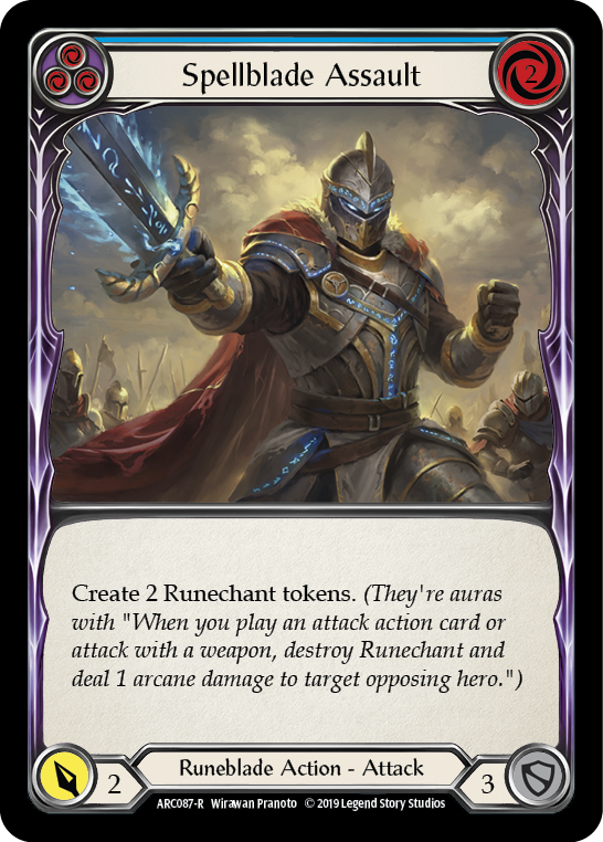 Spellblade Assault (Blue) [ARC087-R] 1st Edition Normal - Devastation Store | Devastation Store