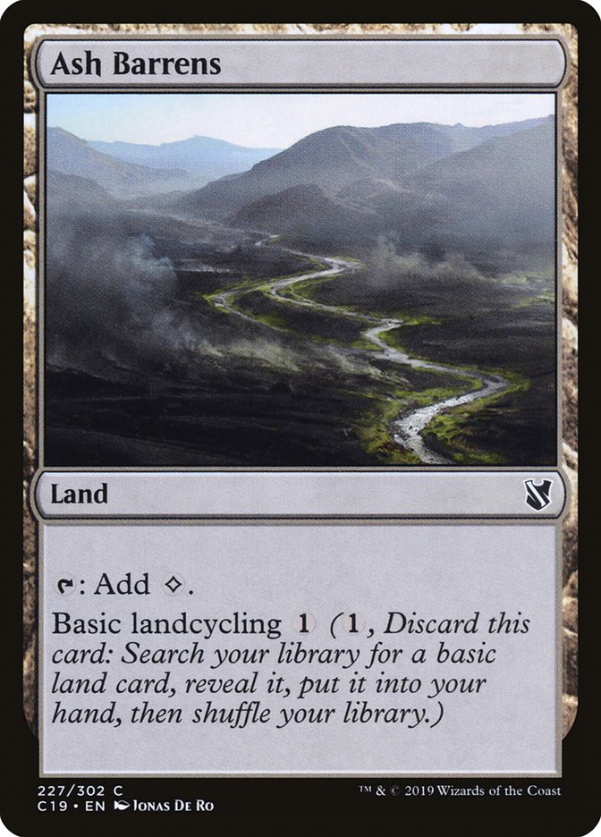 Ash Barrens [Commander 2019] | Devastation Store
