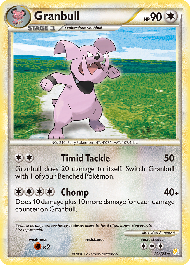 Granbull (22/123) [HeartGold & SoulSilver: Base Set] | Devastation Store