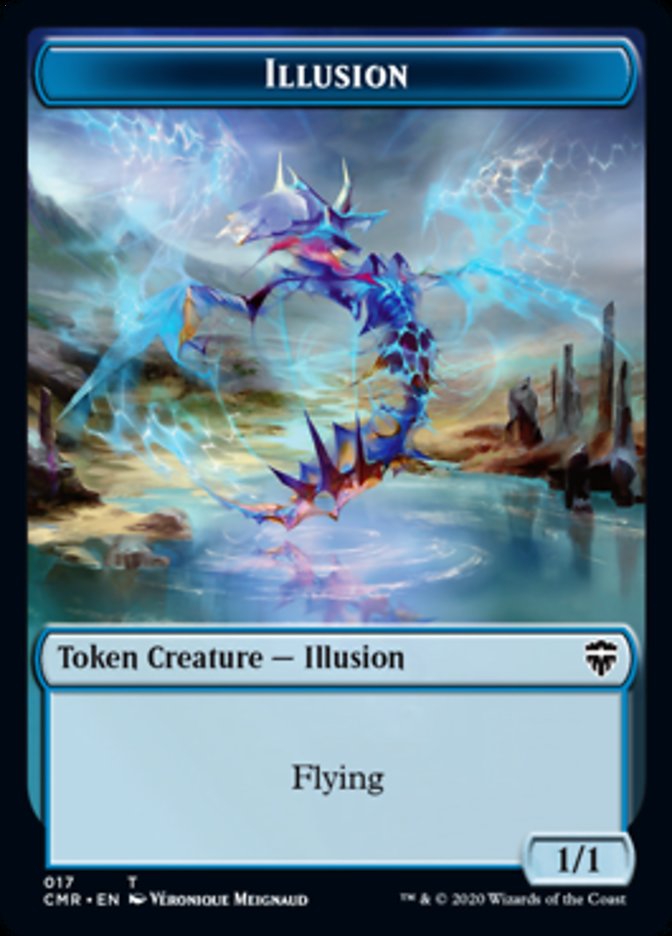 Illusion // Saproling Token [Commander Legends Tokens] | Devastation Store