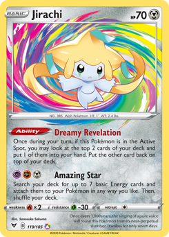 Jirachi (119/185) [Sword & Shield: Vivid Voltage] | Devastation Store