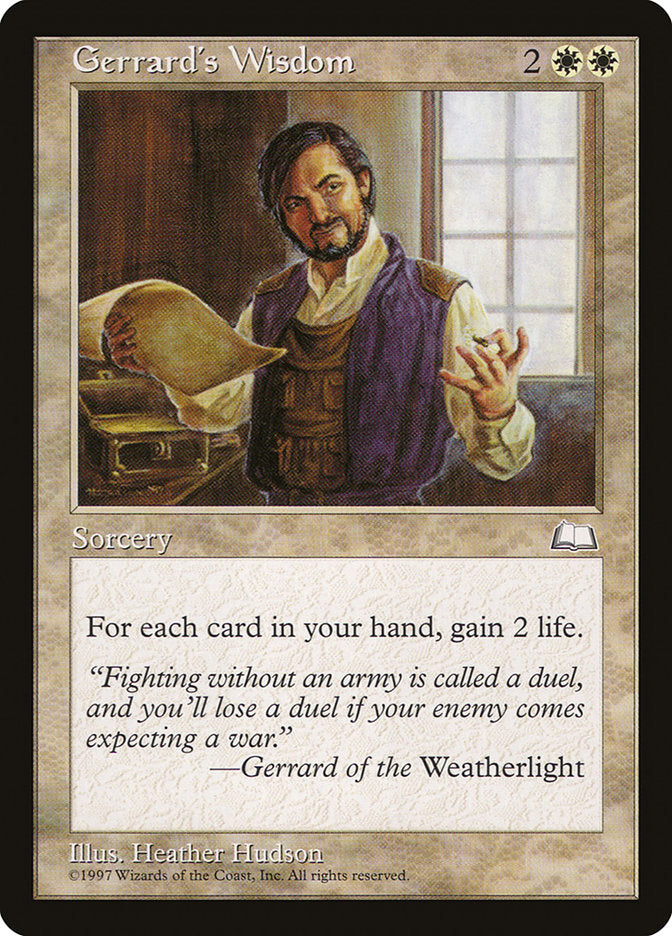 Gerrard's Wisdom [Weatherlight] | Devastation Store