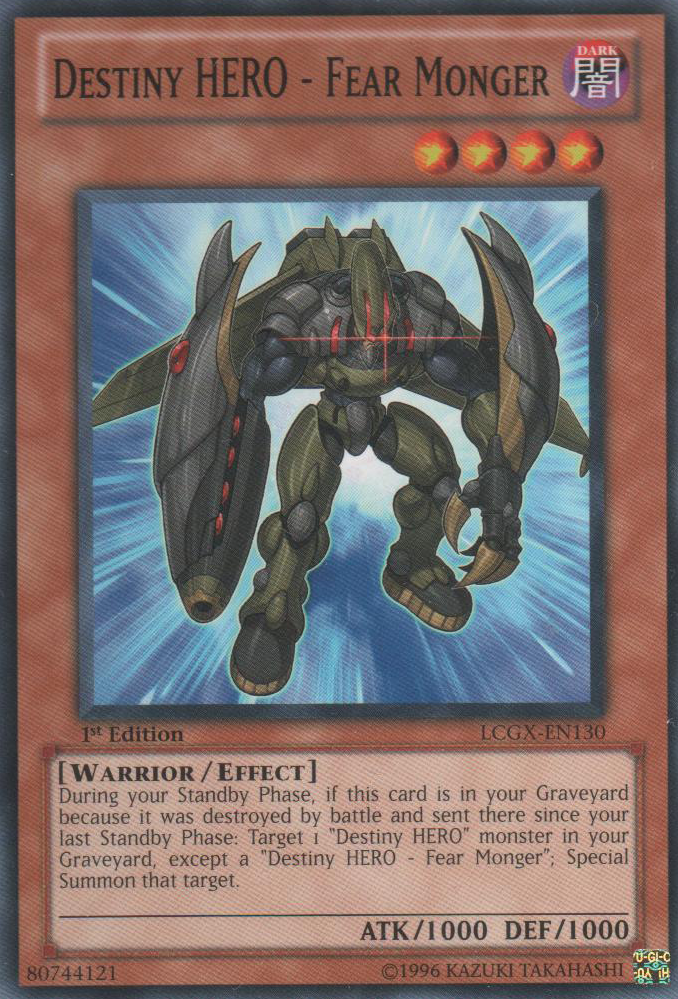 Destiny HERO - Fear Monger [LCGX-EN130] Common | Devastation Store