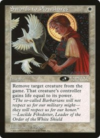 Swords to Plowshares (Oversized) [Oversize Cards] | Devastation Store