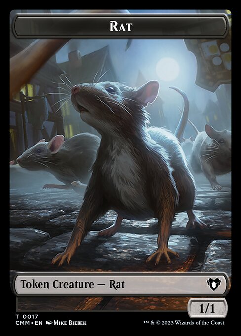 City's Blessing // Rat Double-Sided Token [Commander Masters Tokens] | Devastation Store