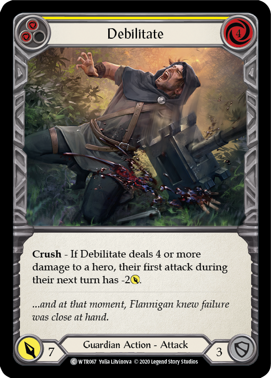 Debilitate (Yellow) [WTR067] Unlimited Edition Normal - Devastation Store | Devastation Store